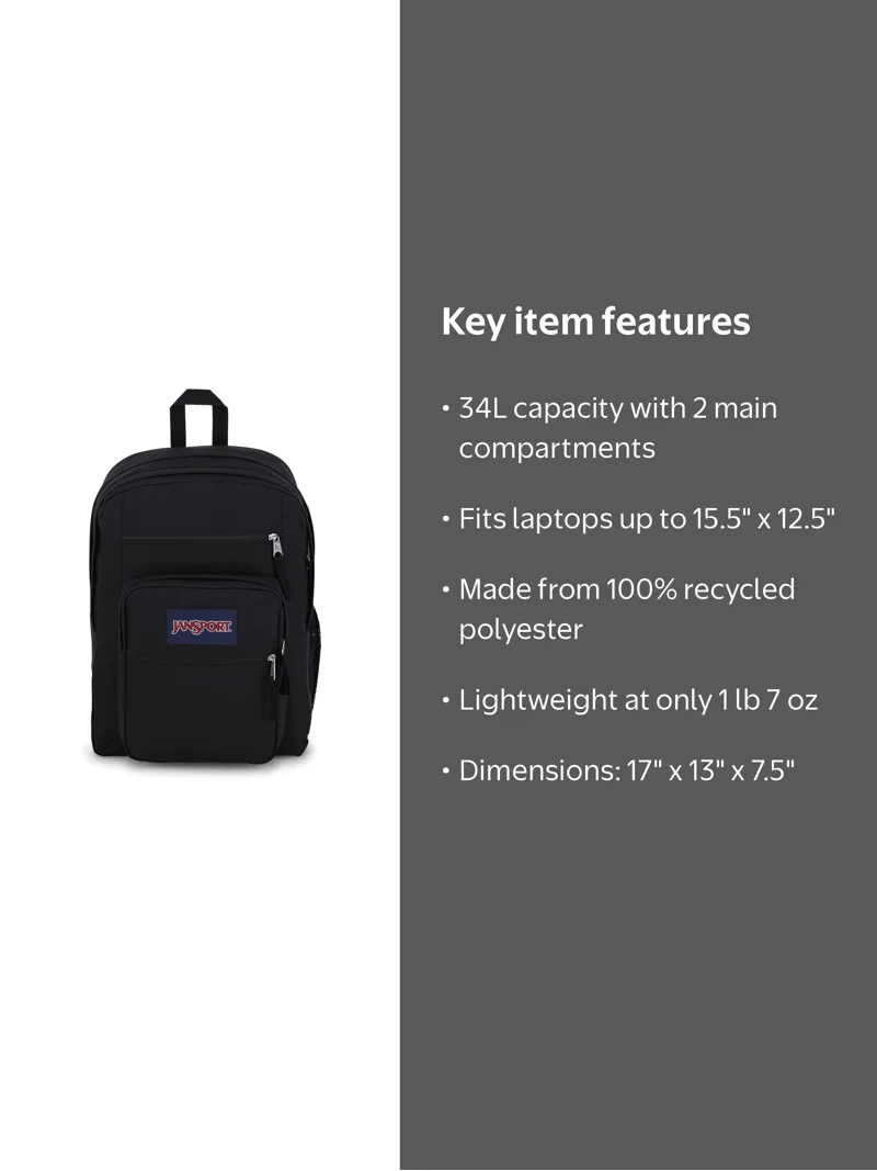 JanSport Unisex Big Student Backpack - Walmart.com