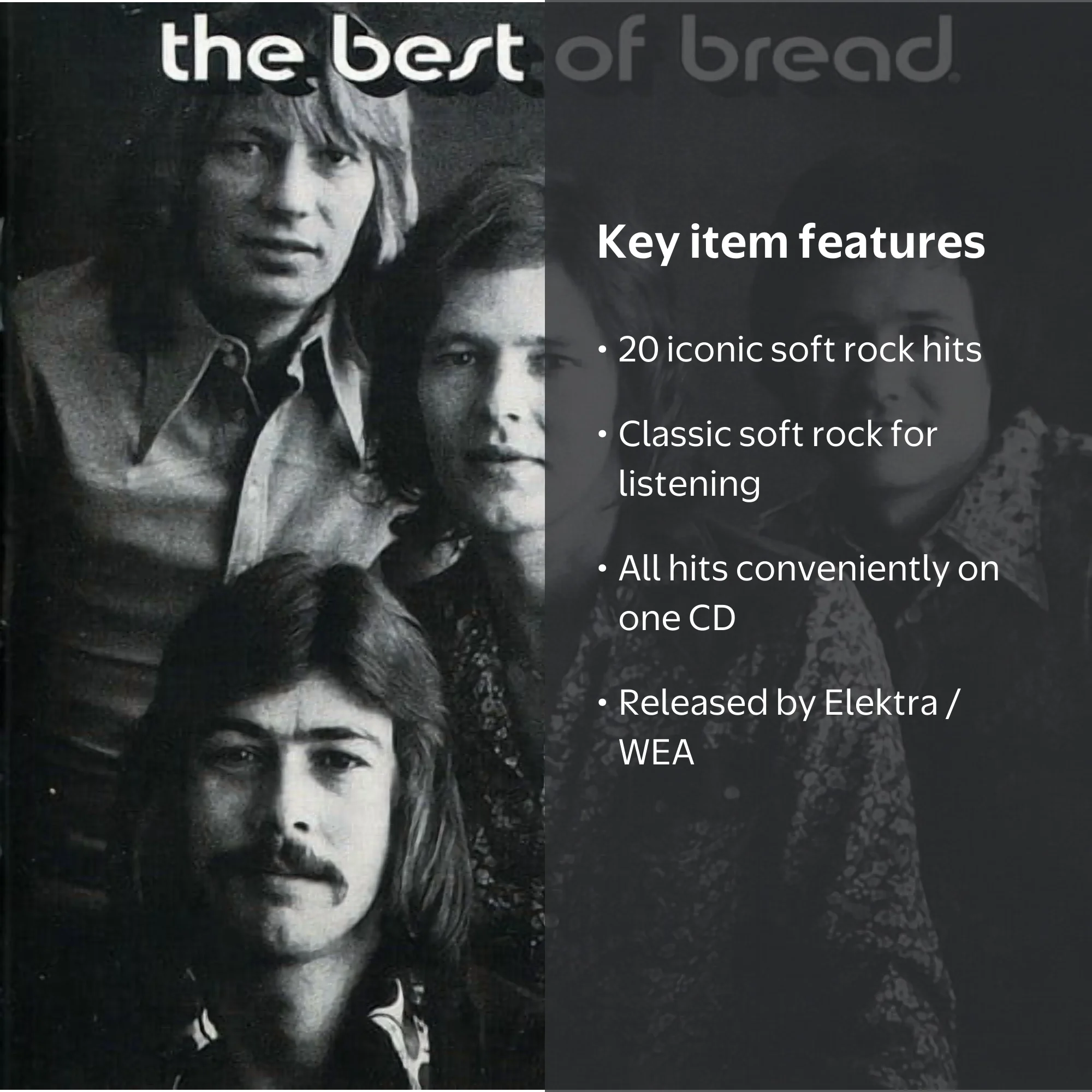 Bread - The Best Of Bread - Soft Rock Classics CD - Walmart.com