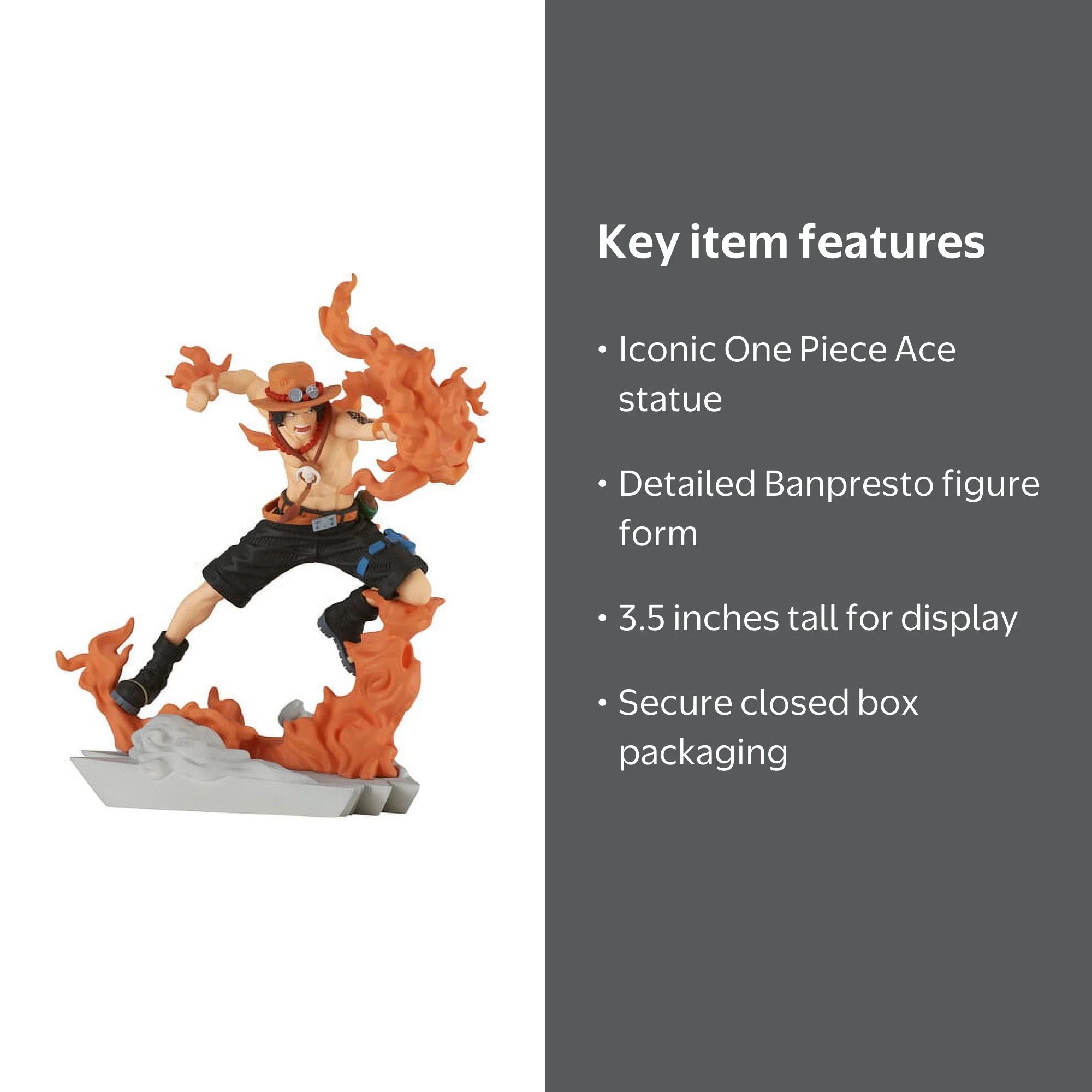 BanPresto - One Piece - Senkozekkei - Portgas. D. Ace Statue
