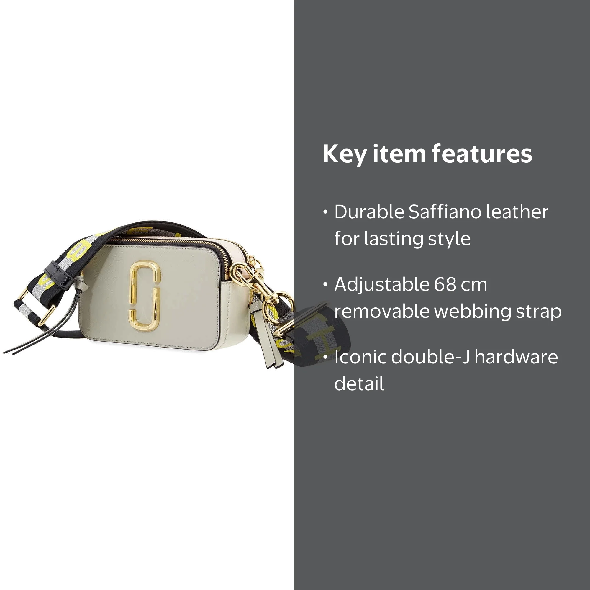 MARC JACOBS ✨未使用　スナップショット　カメラバッグ　サフィアーノ Marc Jacobs Designer Handbag Snapshot Small Crossbody Camera Bag