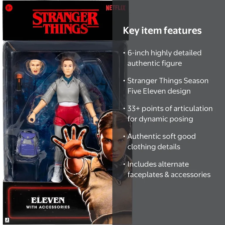 Stranger Things Eleven Upside Down Collector Figure - 6 inch