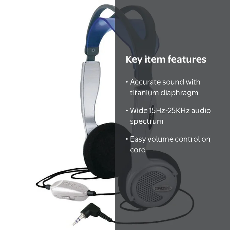 Koss, Headphones, KTXPRO1, Titanium layered diaphragm - Walmart.com Koss, Headphones, KTXPRO1, Titanium layered diaphragm - Walmart.com