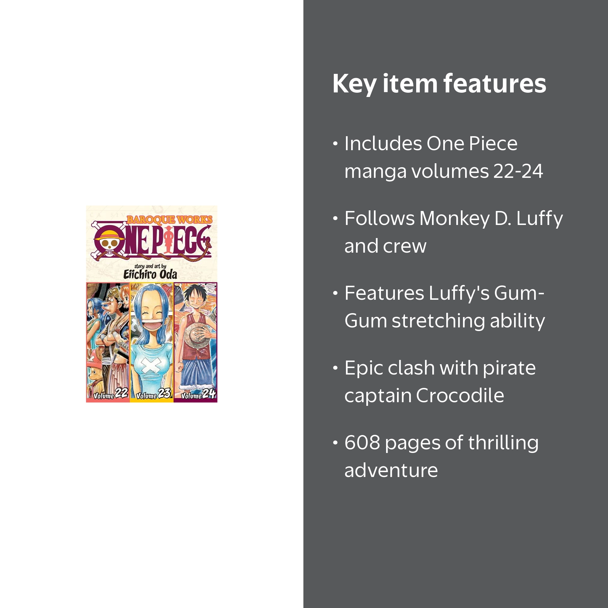 Eiichiro Oda, One Piece Omnibus Ed., Vol. 8, Includes vols. 22-24