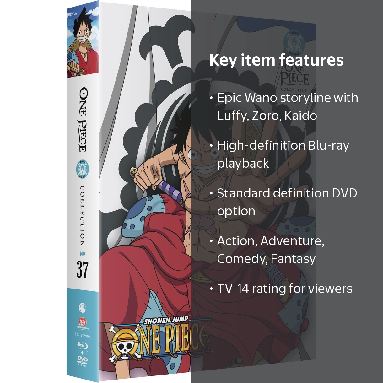 One Piece: Collection 37 (Bluray + DVD) - Walmart.com