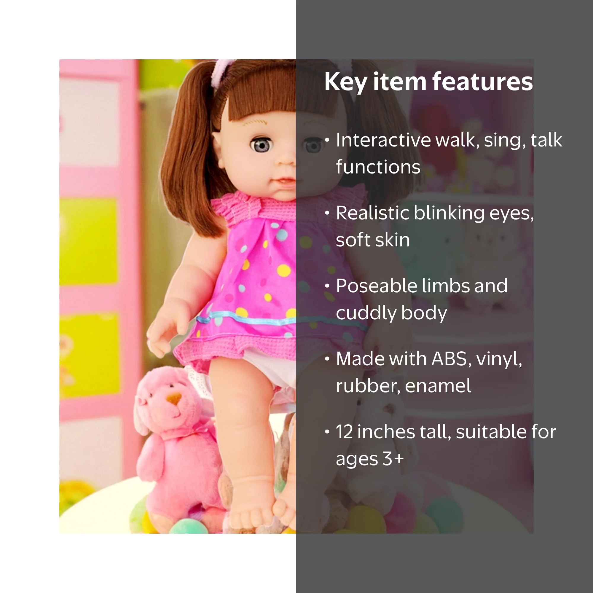 2025 New Fashion Walking Doll 12