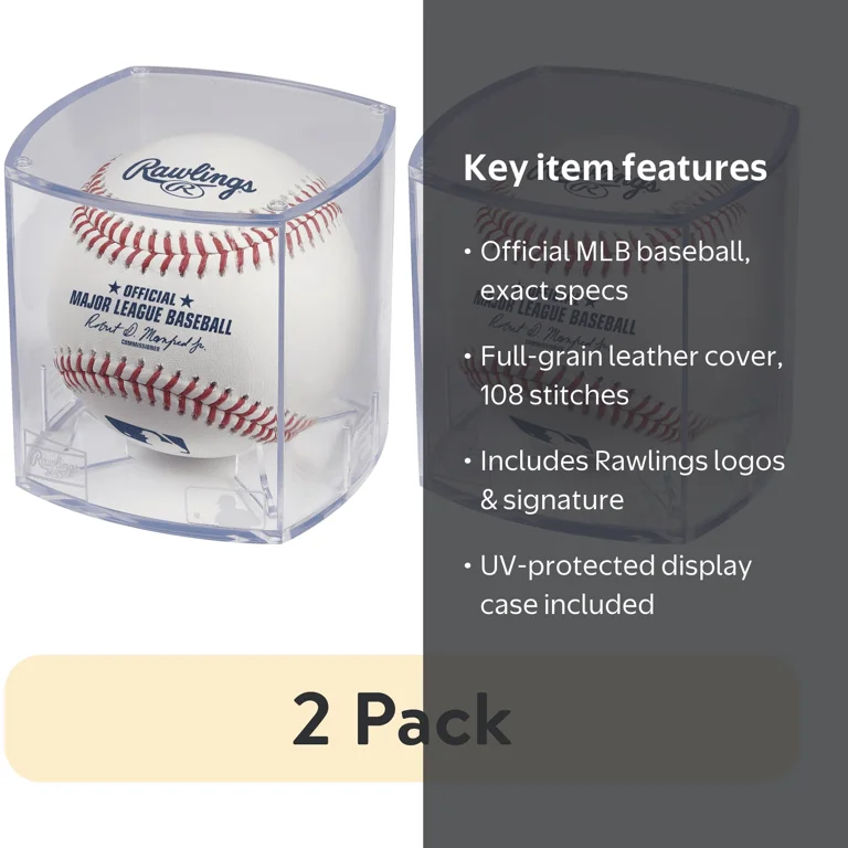 2 pack) Rawlings | Official Major League ROMLB-R Baseball
