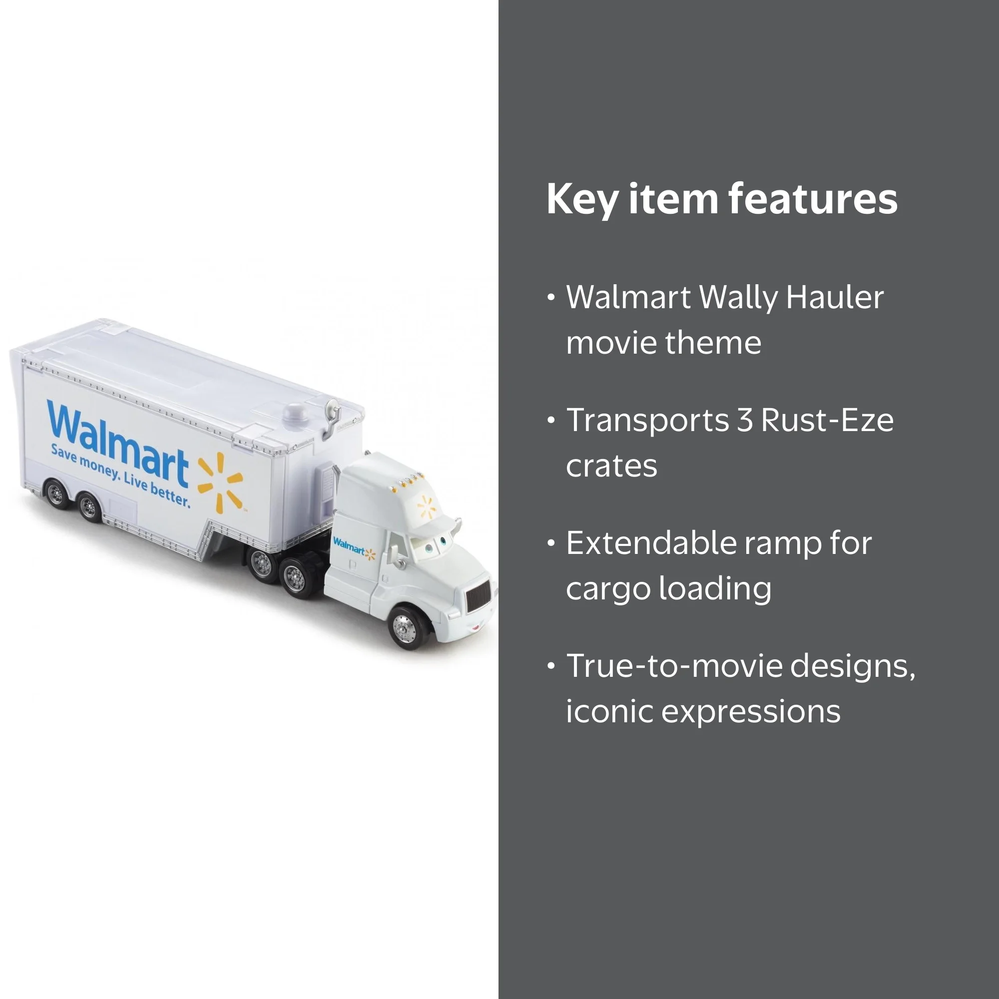 Disney Pixar Cars Wally Hauler Truck Play Vehicle - Walmart.com