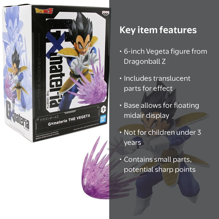 Banpresto Vegeta - DragonBall Z DBZ G x Materia Action Figure Toy