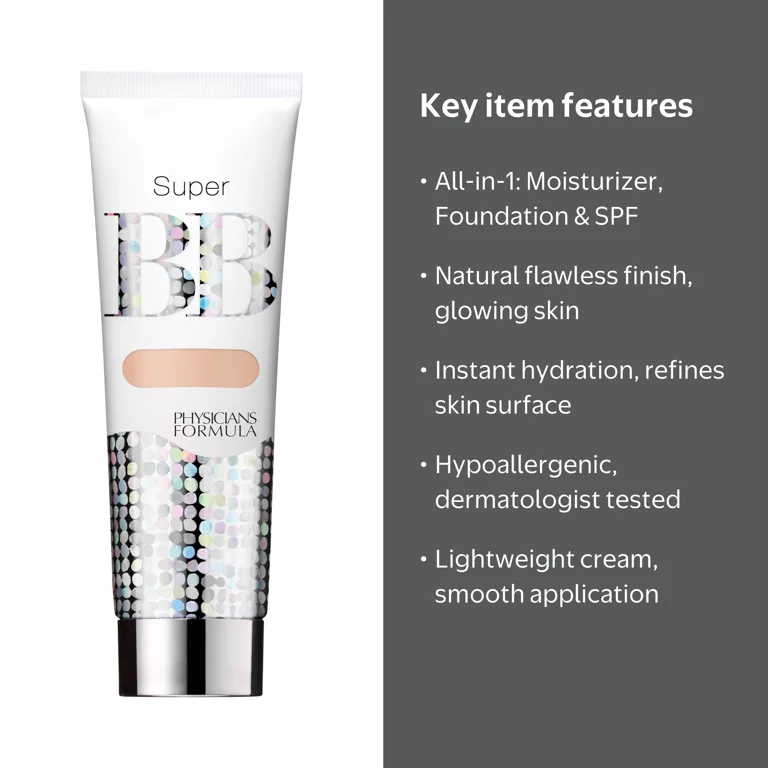 Physicians Formula Super BB All-in-1 Beauty Balm Cream, Light