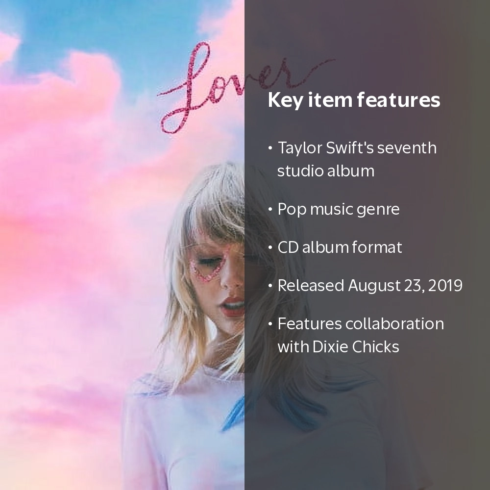 Taylor Swift - Lover - CD, Standard Edition, Pop Album - Walmart.com