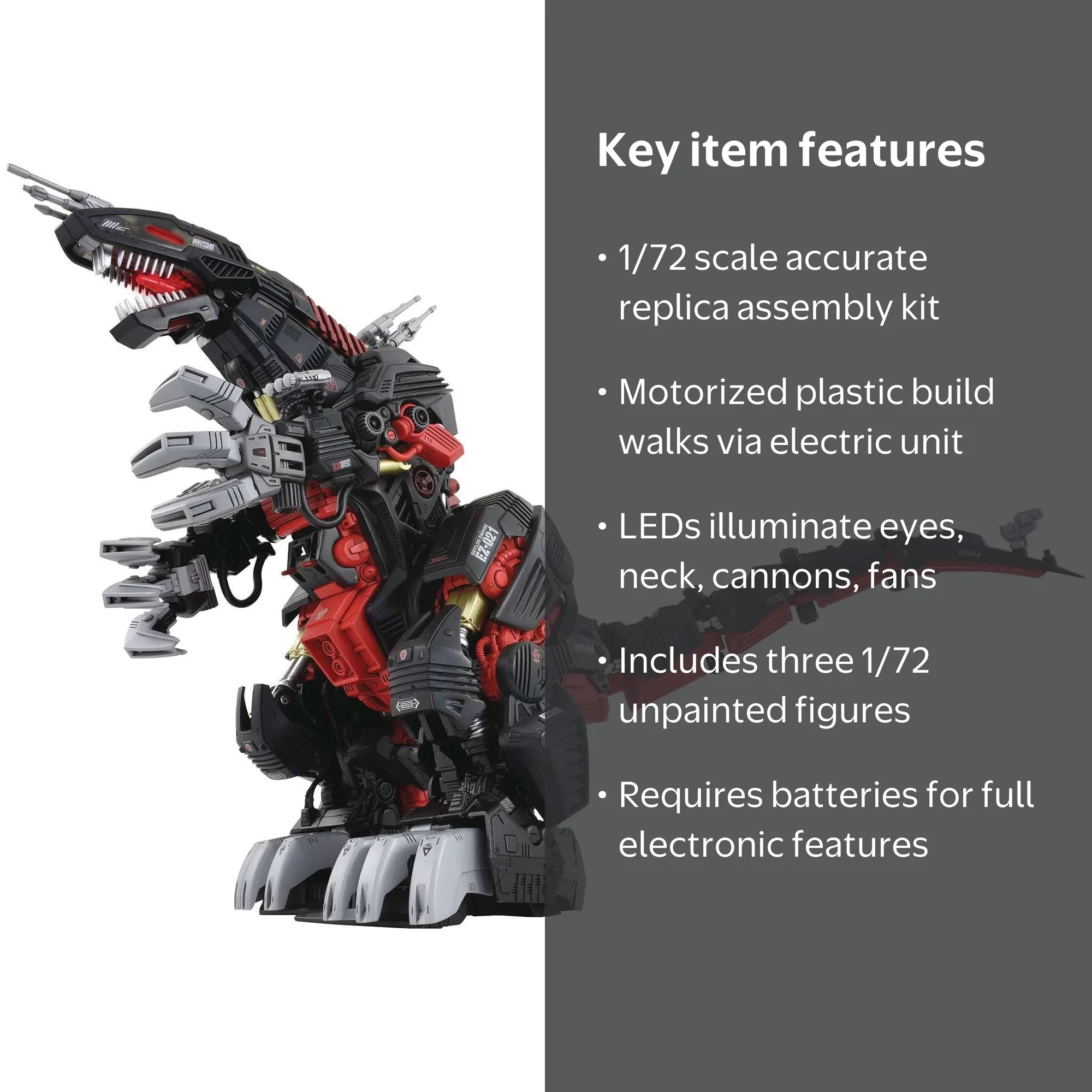 Zoids AZ-07 Death Saurer Motorized Plastic Model Kit Kotobukiya