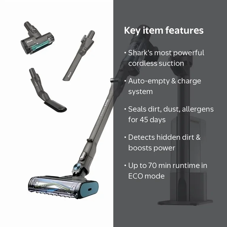 Shark PowerDetect Reveal Clean and Empty Cordless Stick Vacuum Shark PowerDetect Reveal Clean and Empty Cordless Stick Vacuum