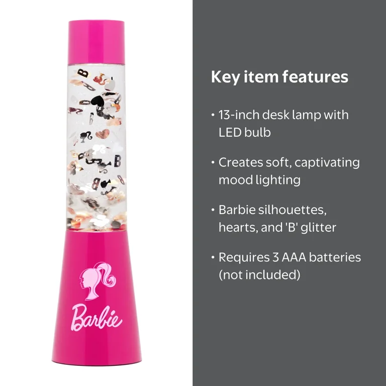 Barbie Glitter Flow Lamp, 13