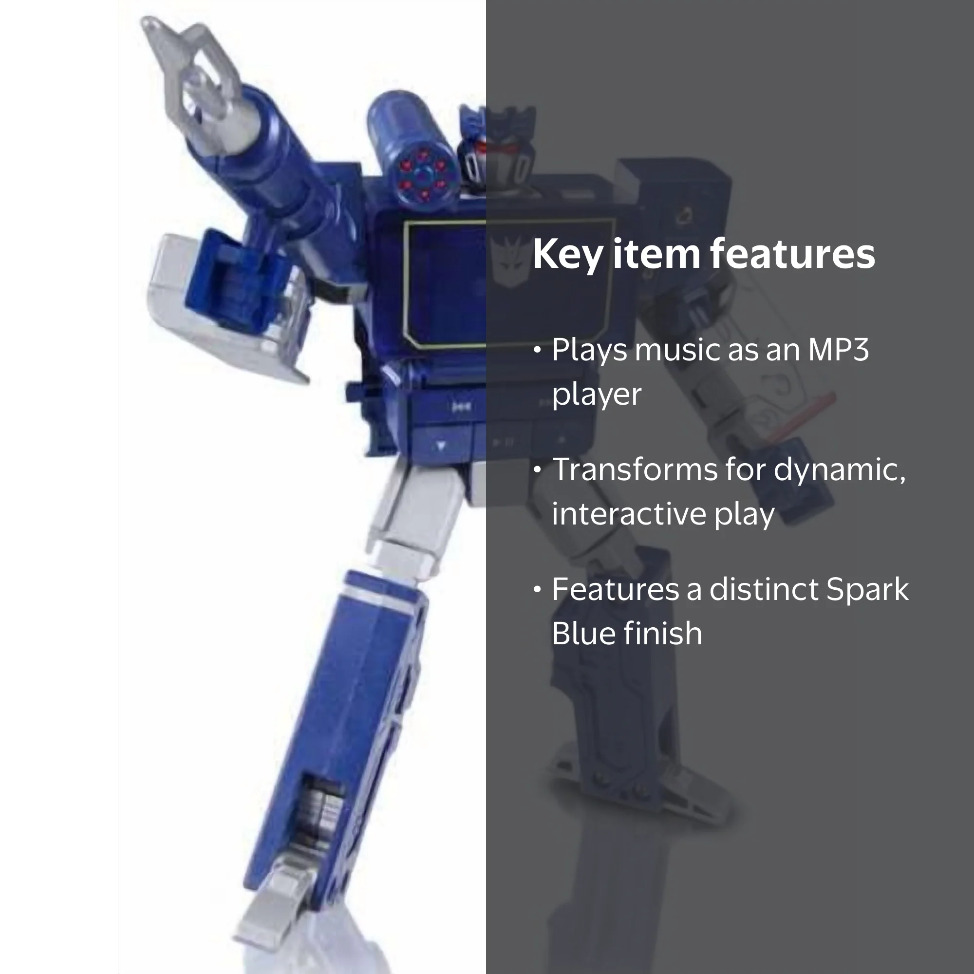 Transformers Music Label Soundwave MP3 Player (Spark Blue