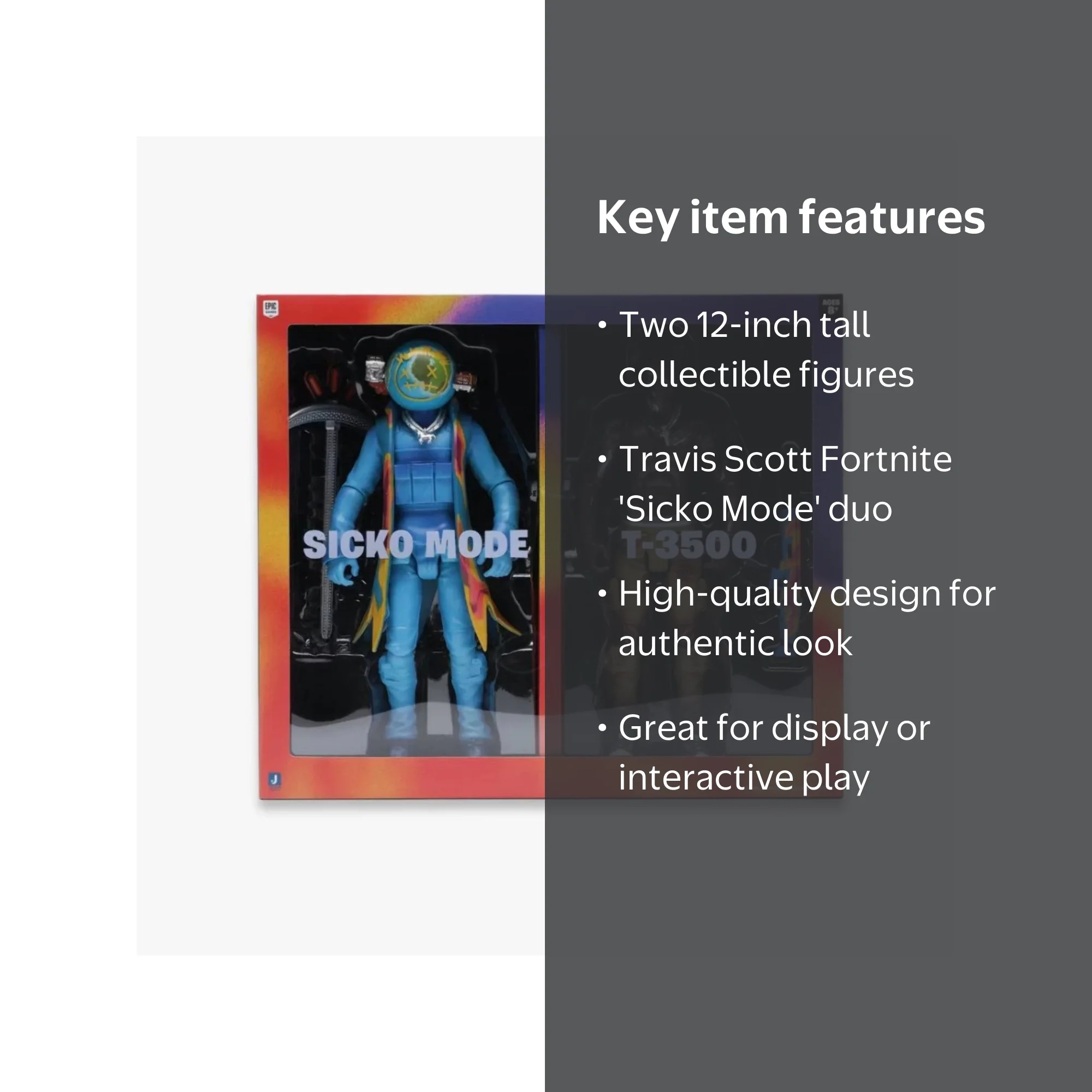Travis Scott x Fortnite Action Figure, Multicolor, 2 Count