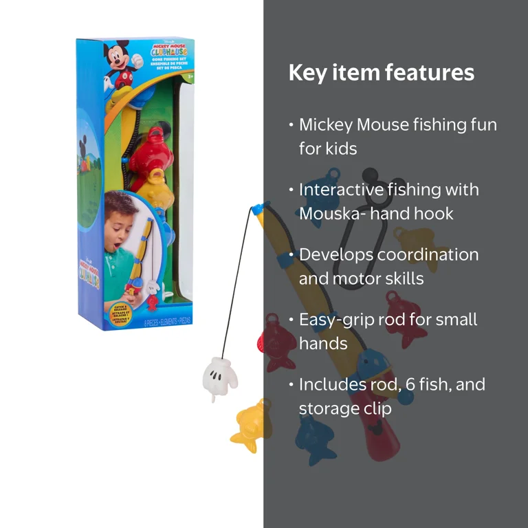 Disney Jr. Mickey Mouse Clubhouse Gone Fishing Set, Kids Ages 3