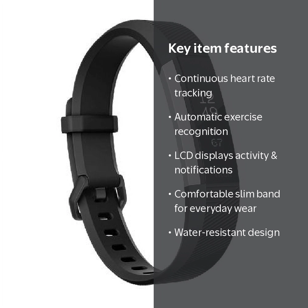 Fitbit, Alta HR Activity Tracker, Small, Black with Heart Rate