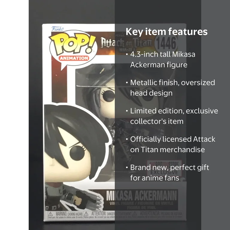 Funko POP! Anime Attack on Titan AOT Mikasa Ackerman Metallic