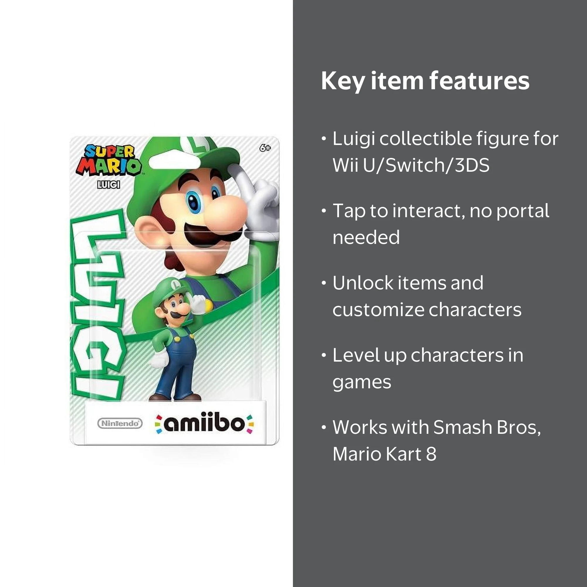 Super Mario Bros., Nintendo Amiibo Super Mario Luigi Action Figure