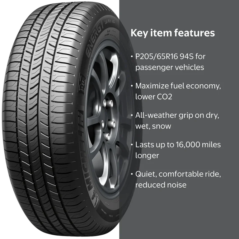 T2205[送料無料]MICHELIN 195/60R16 Michelin Energy Saver A/S All-Season P205/65R16 94S Tire - Walmart.com