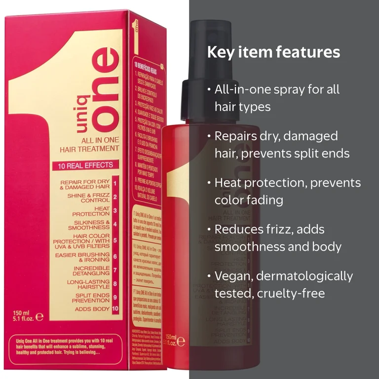Revlon Uniq One All in One Hair Treatment, Leave-In Spray, 5.1 oz