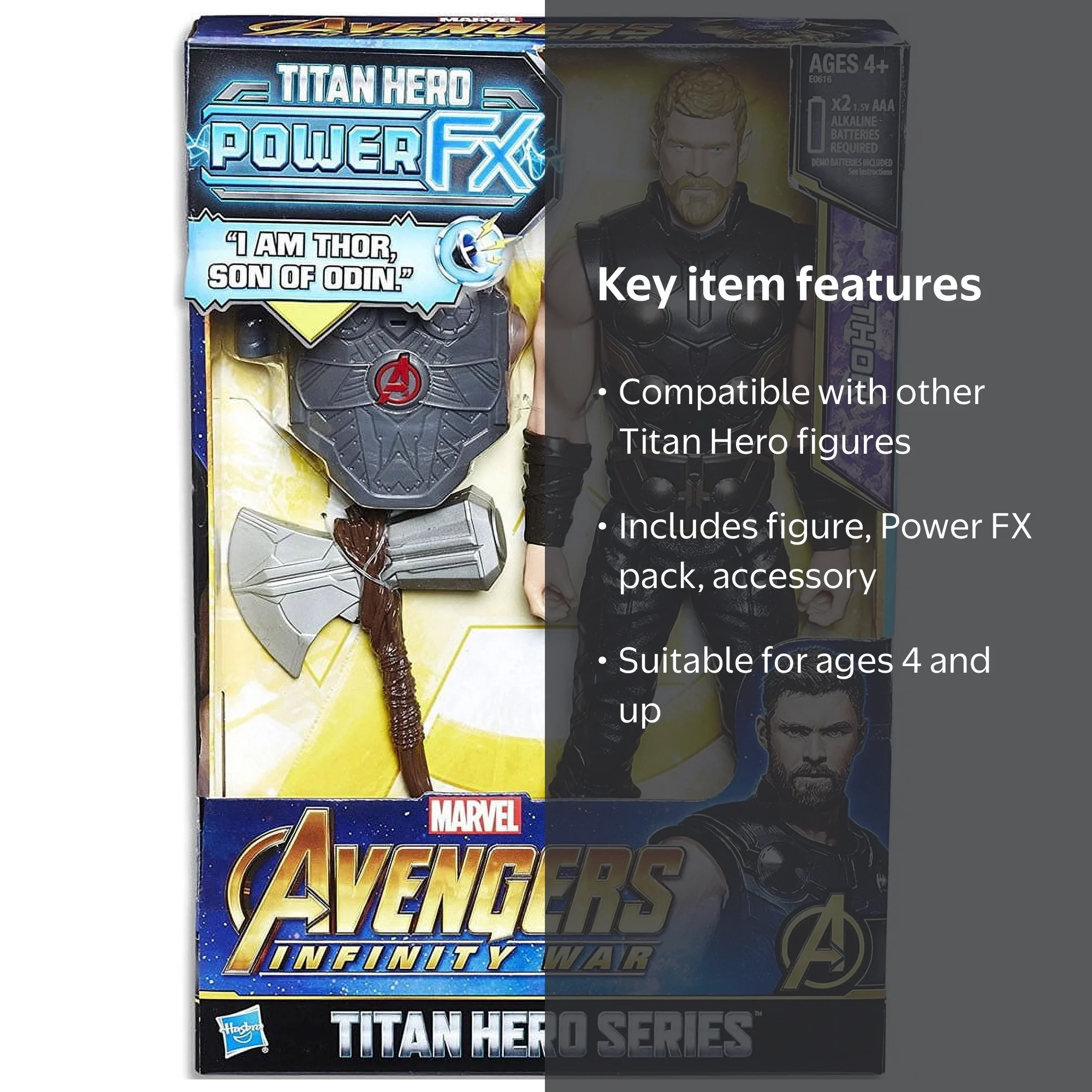 Marvel Avengers: Infinity War Titan Hero Power FX Thor - Walmart.com