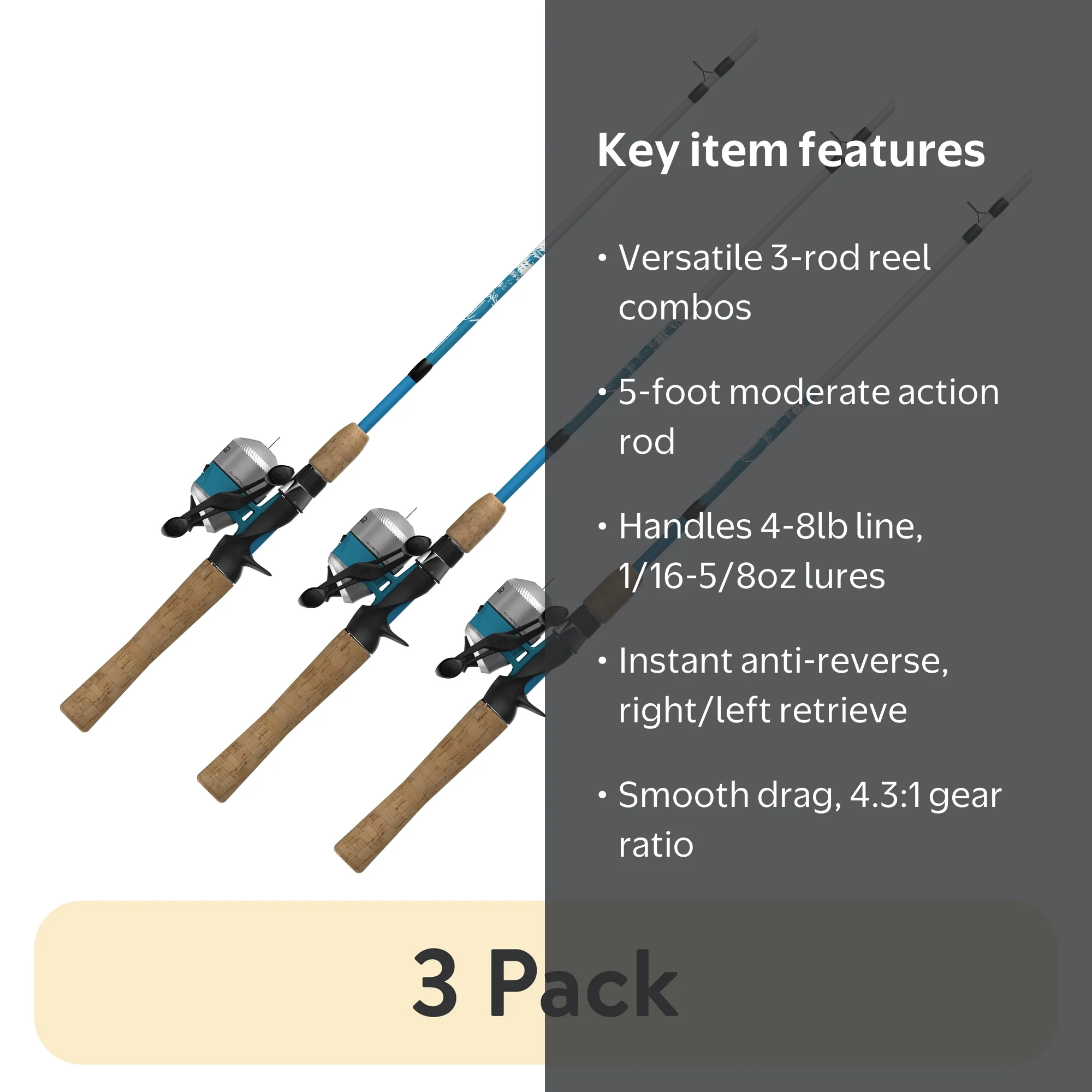 Zebco Fin Commander Spincast Reel & Rod Combo - Panfish Targeting