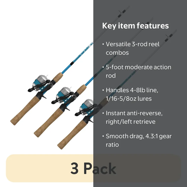 Zebco Fin Commander Spincast Reel & Rod Combo - Panfish Targeting