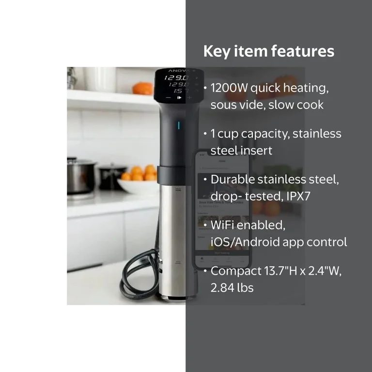 Anova Culinary Pro Sous Vide Precision Cooker | WiFi | 1200 Watts