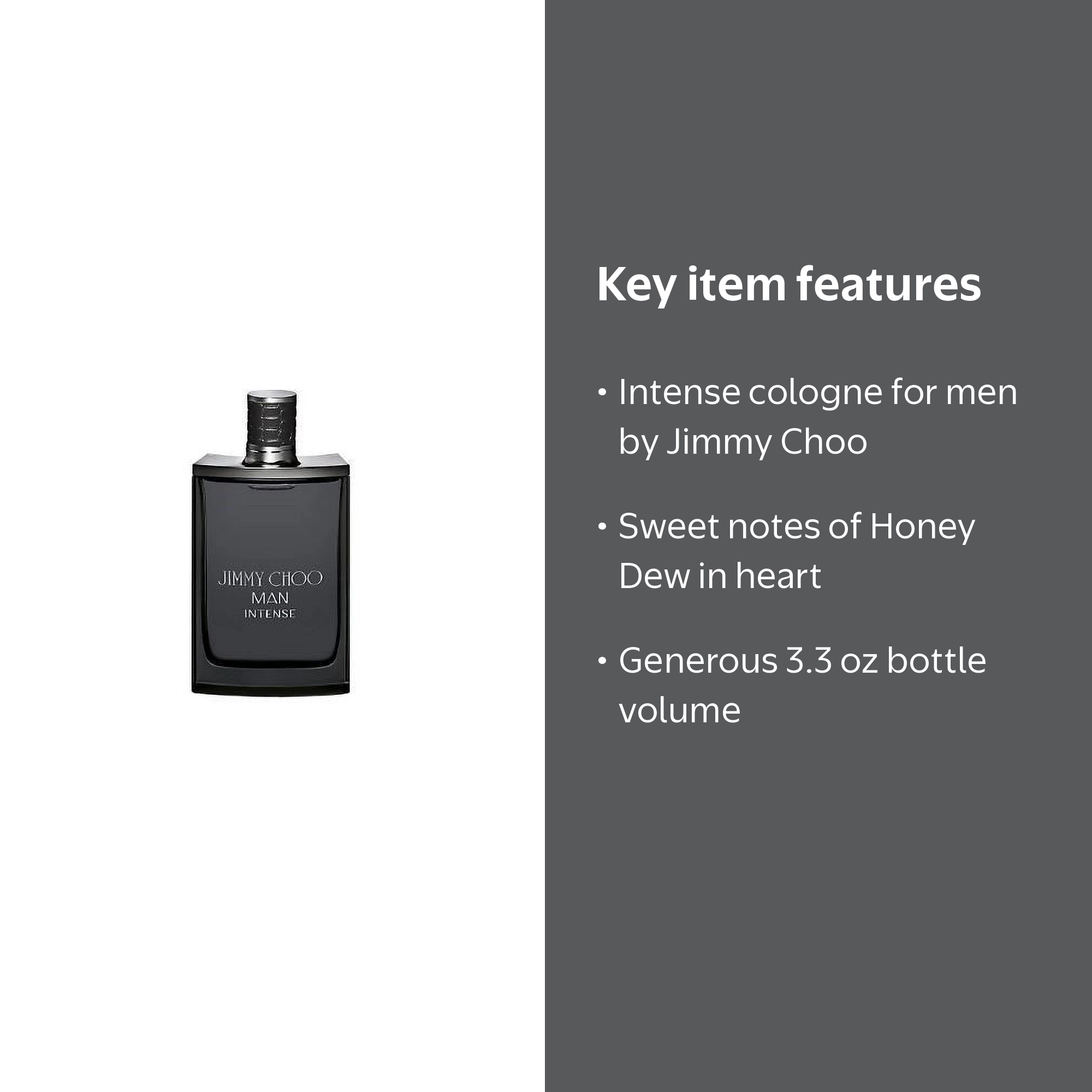 Jimmy Choo Man Intense Perfume: Eau De Toilette Spray for Men, 3.3
