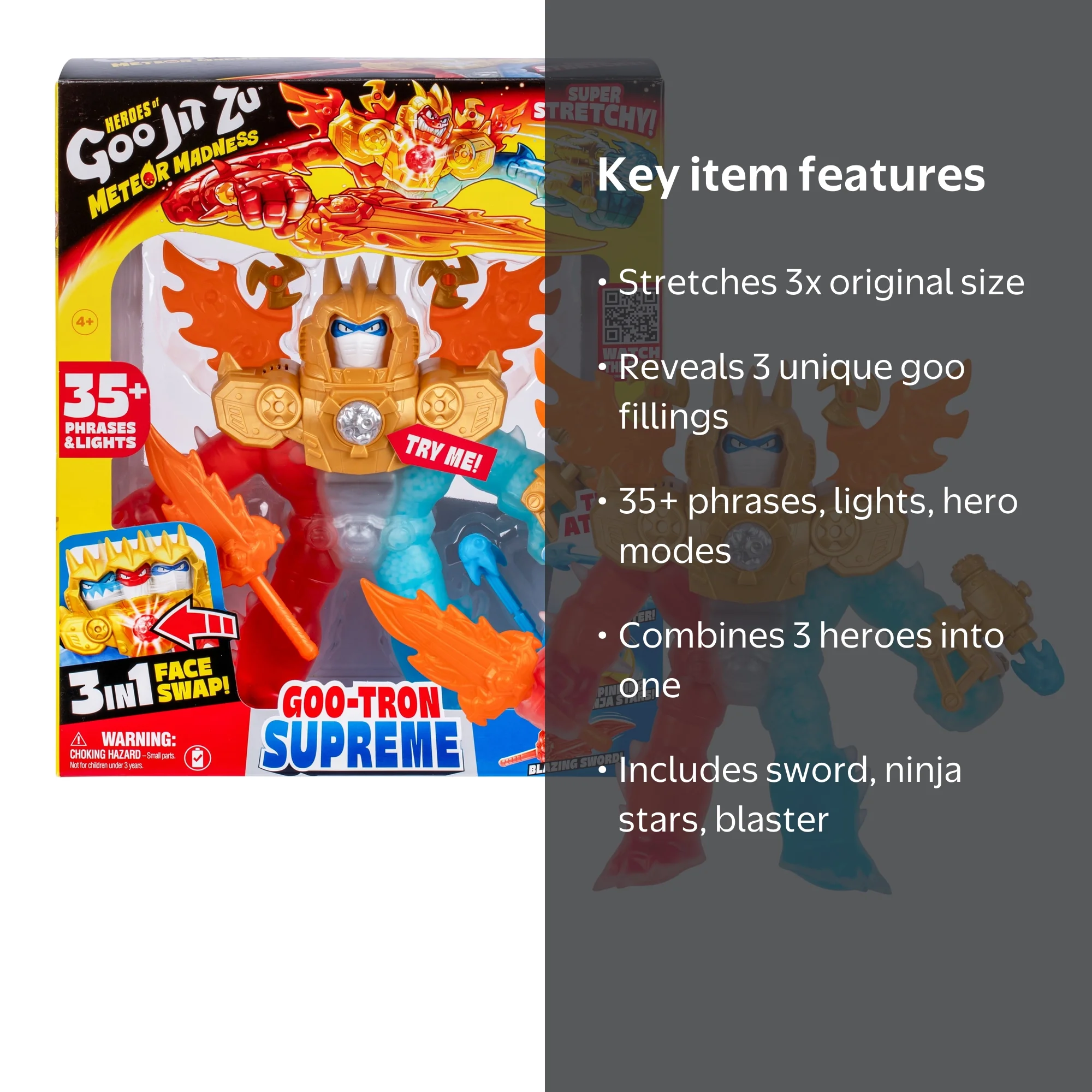 Heroes of Goo Jit Zu Goo-Tron Supreme, 35+ Phrases & Lights