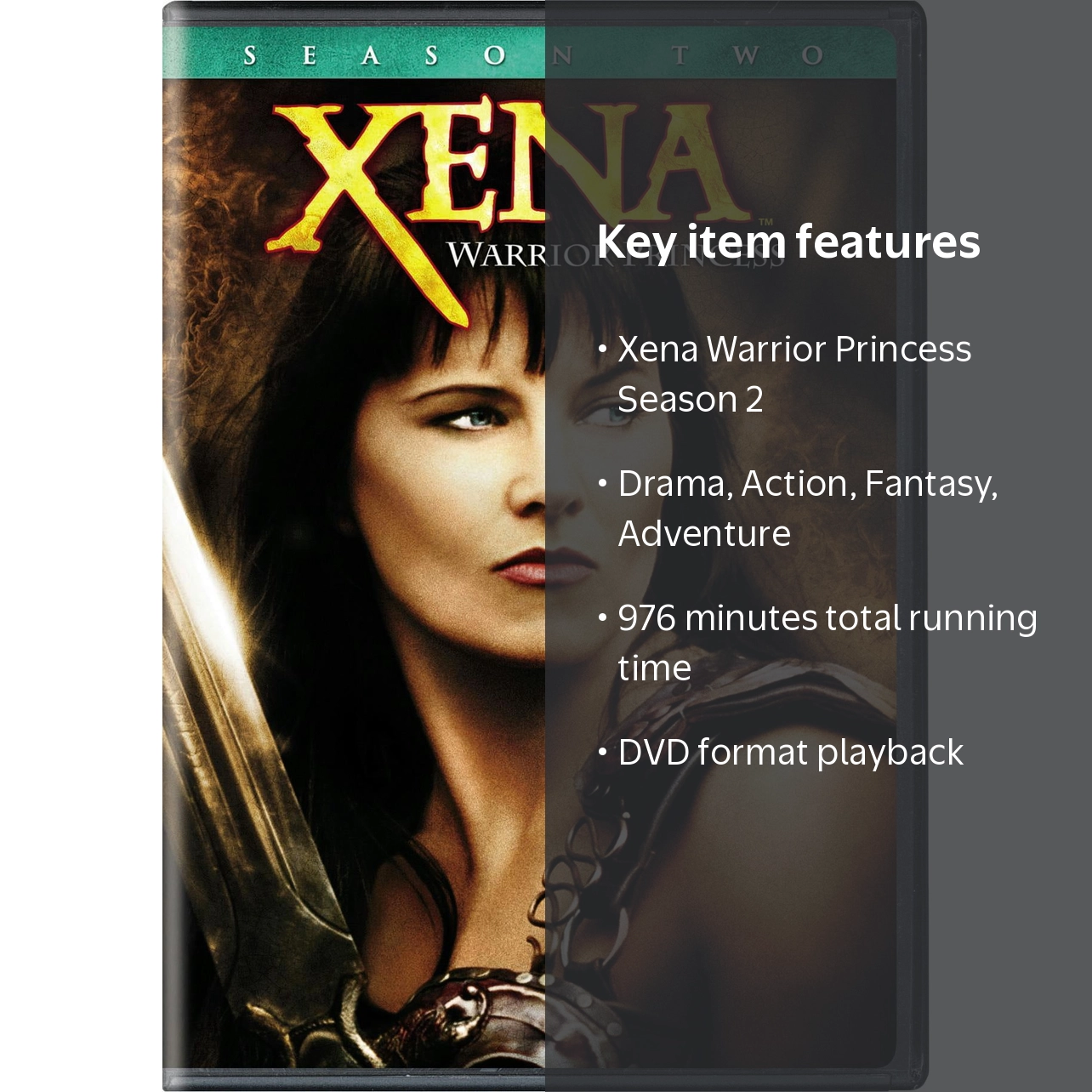 Xena - Warrior Princess: Complete Season 2, DVD, 976 mins, Drama