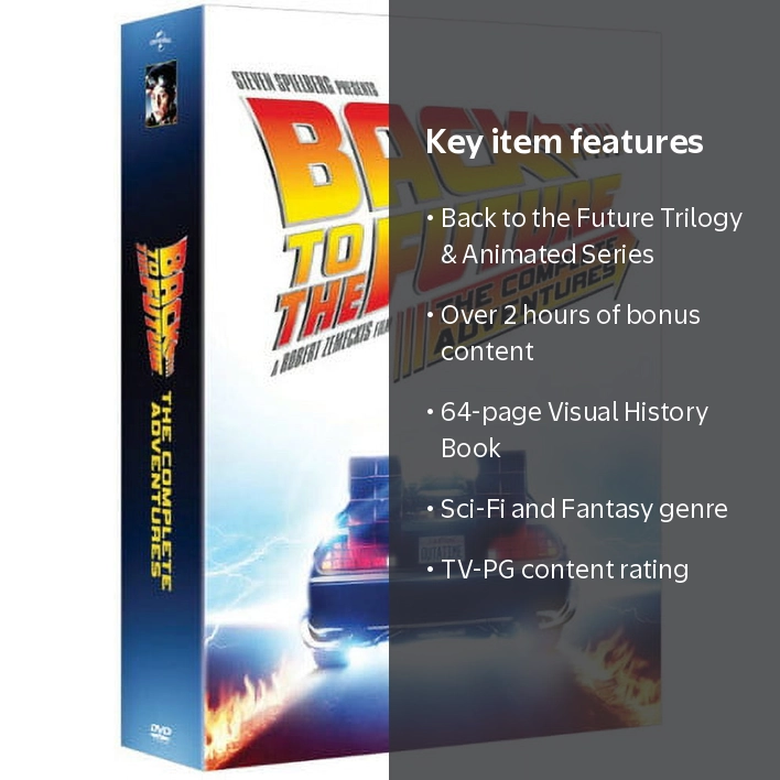 Back to the Future: The Complete Adventures DVD, Universal Studios