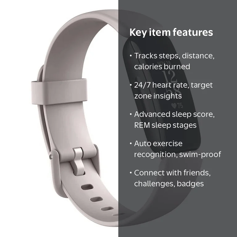 Fitbit Inspire 2 Health & Fitness Tracker, Heart Rate, Sleep