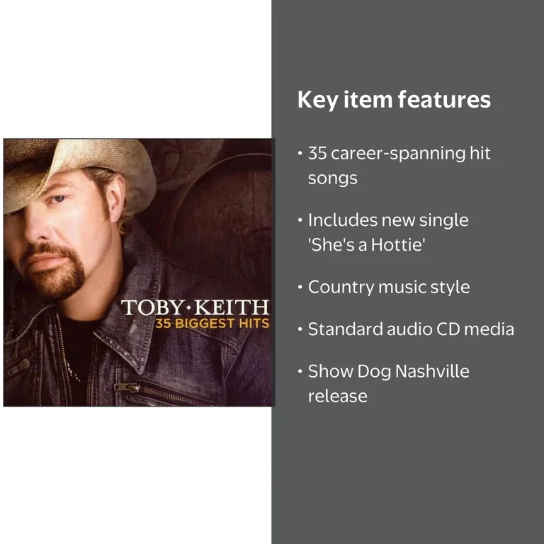 Toby Keith - 35 Biggest Hits - Music & Performance - CD - Walmart.com