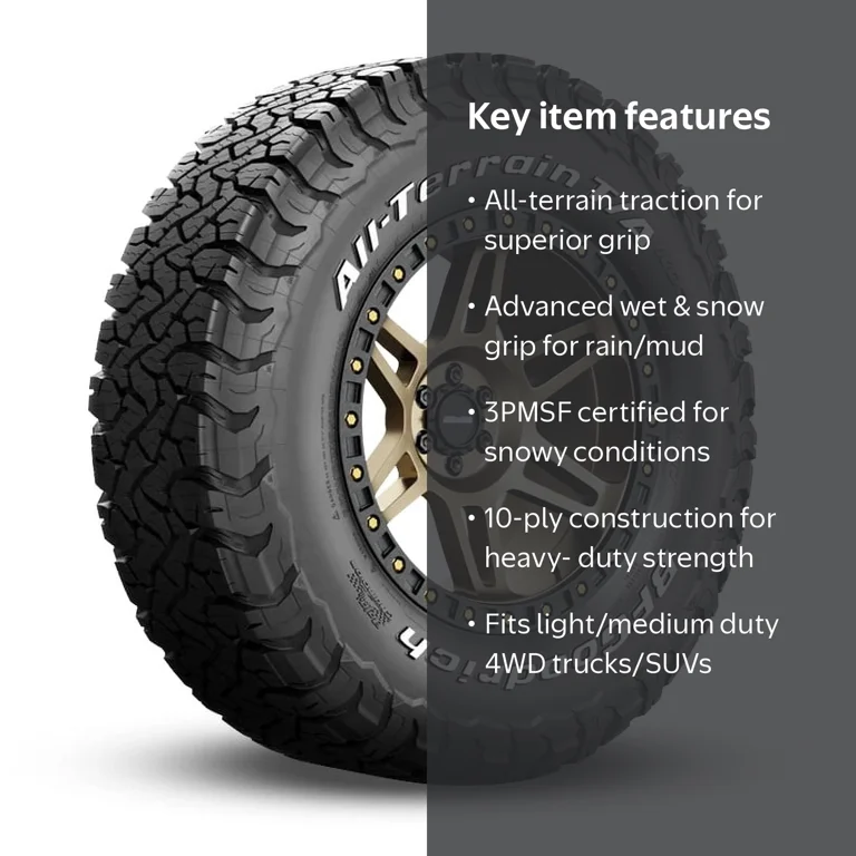 BFG All-Terrain T/A KO3 All Season LT245/75R16 120/116S E Tire