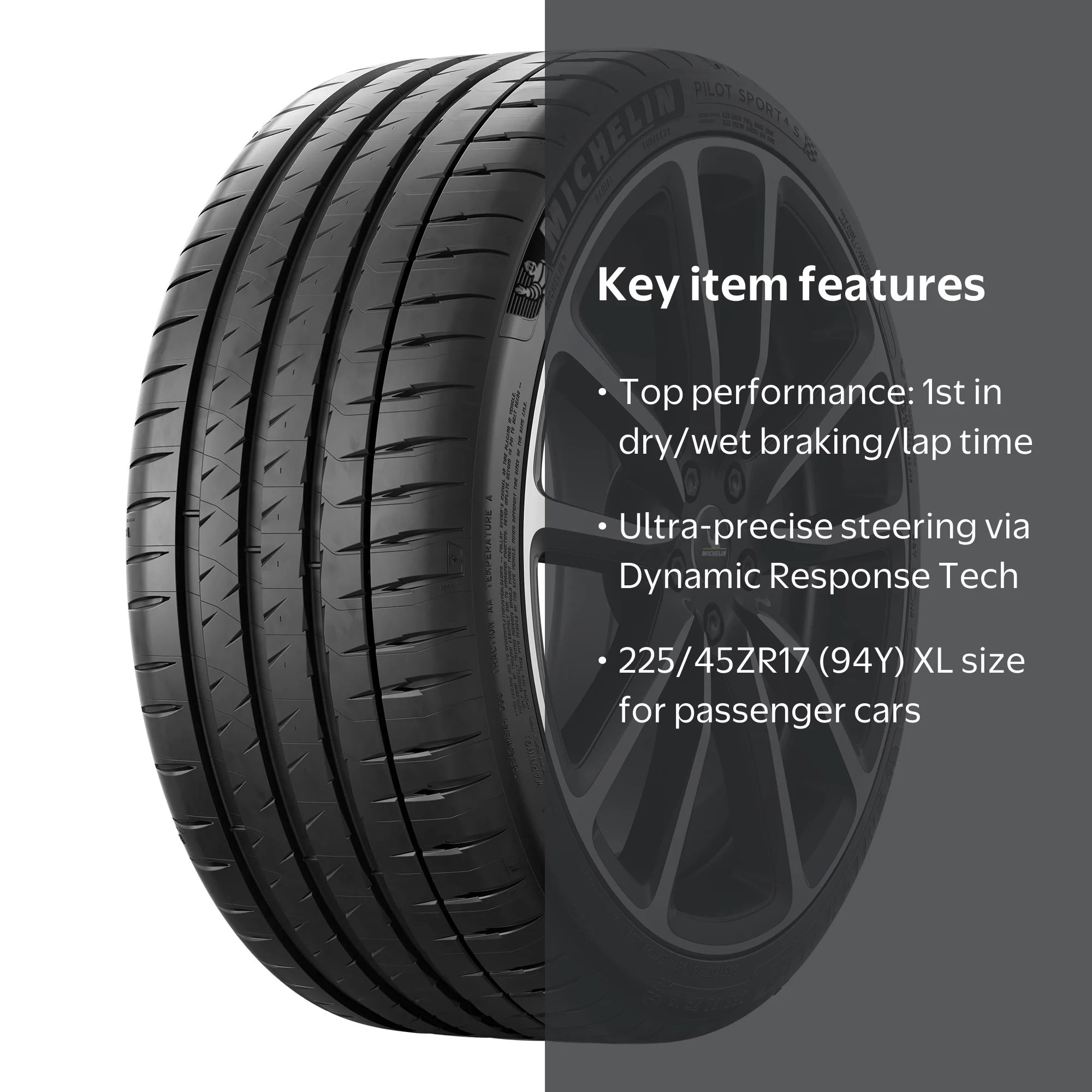 Michelin Pilot Sport 4S Performance 225/45ZR17 (94Y) XL Passenger