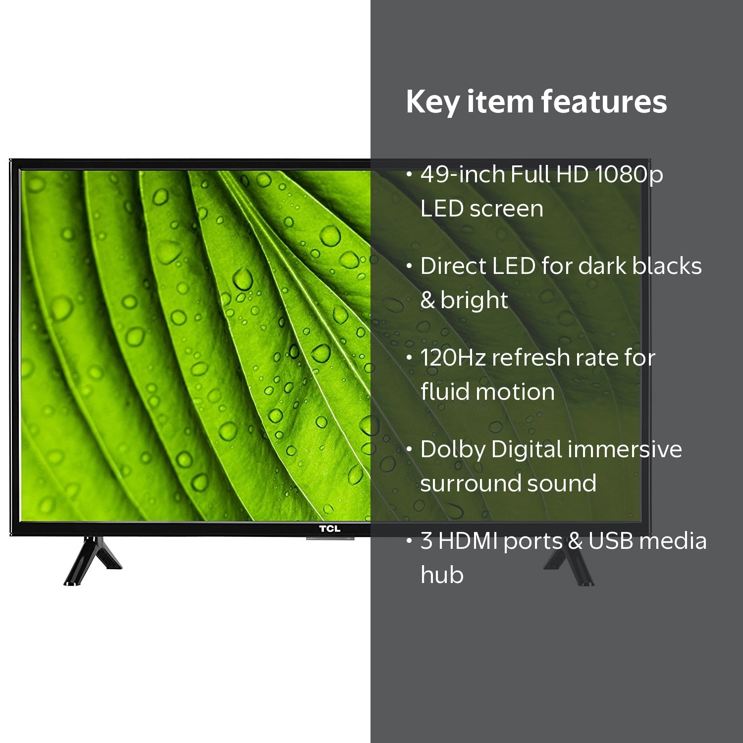 49 LED TV 120Hz 1080p - Walmart.com