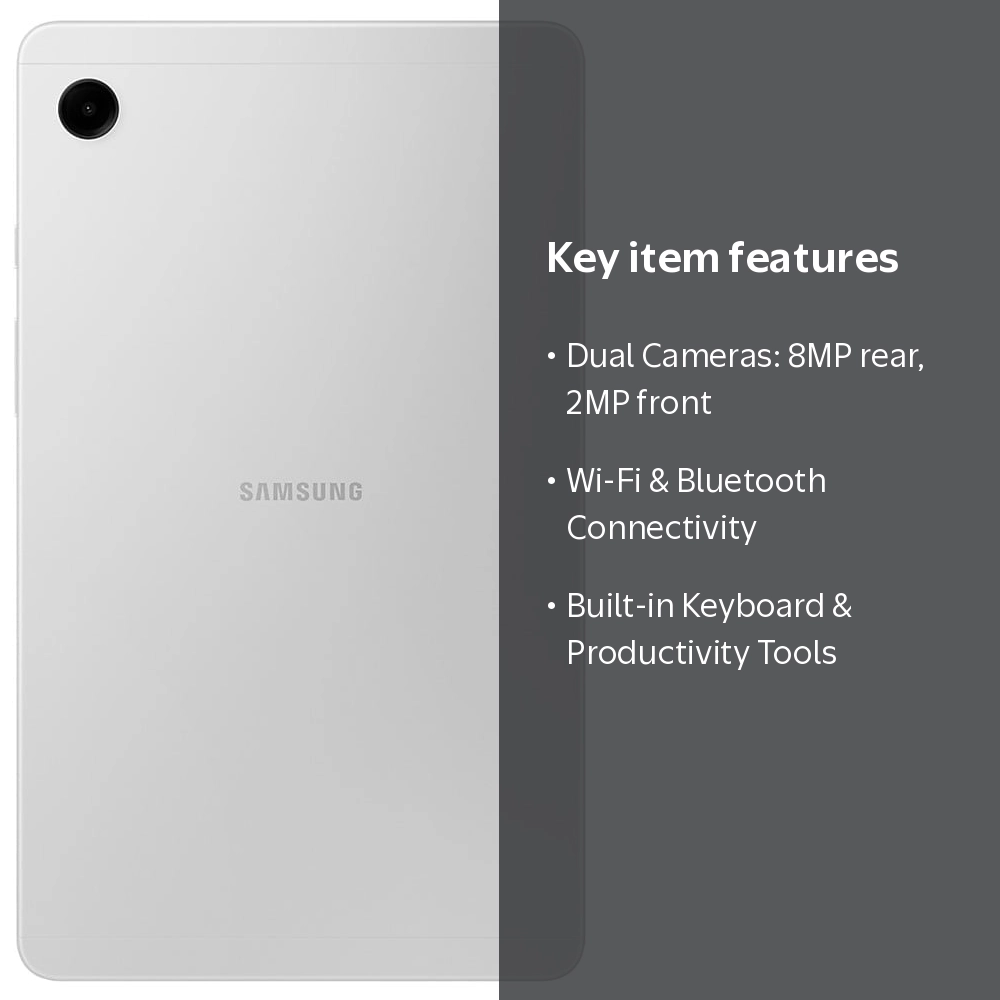 Samsung Galaxy Tab A9, 8.7-inch Display, 64GB Storage, 4GB RAM, Wi