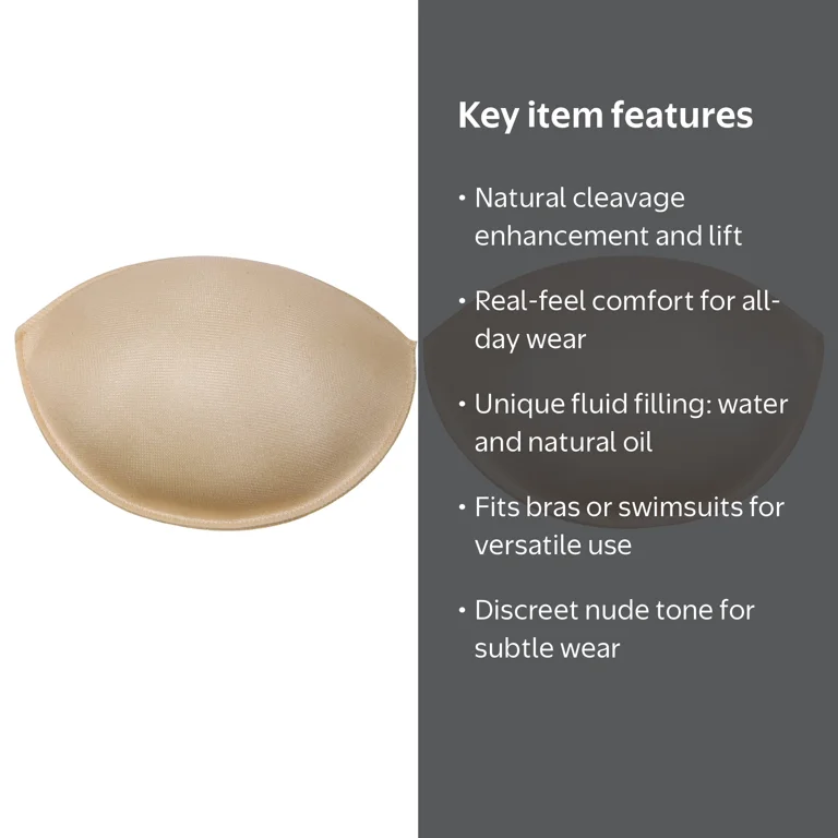 Fashion Forms Women's Water Push-up Pads Nude Bra Inserts