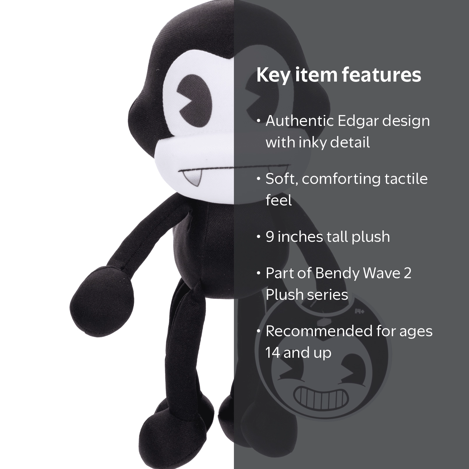 Bendy 9 inch Basic Collectible Toy Plush Real World Edgar for Ages