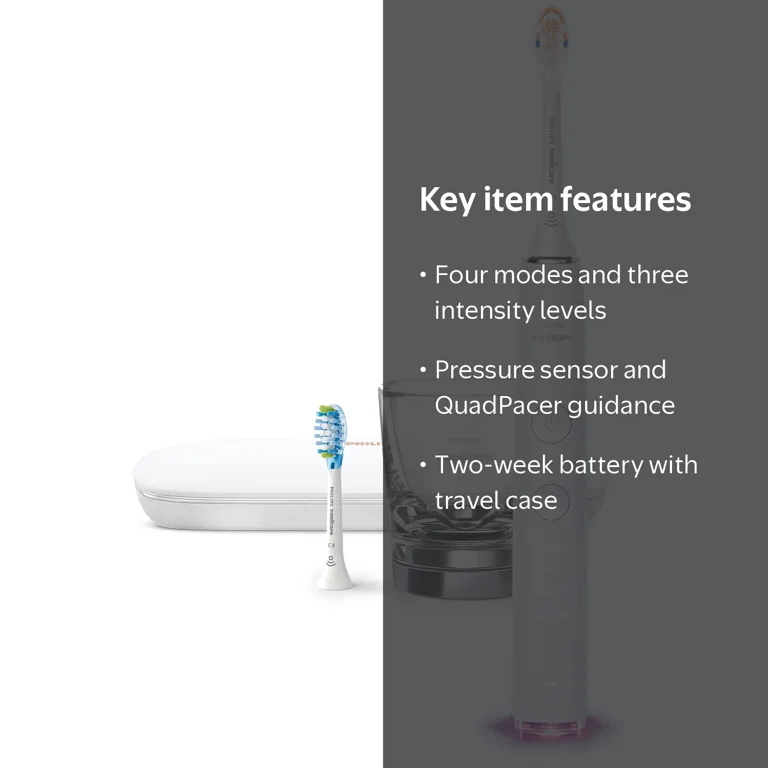 Sonicare, Electric Toothbrush, White, Smart sensor, 4 modes