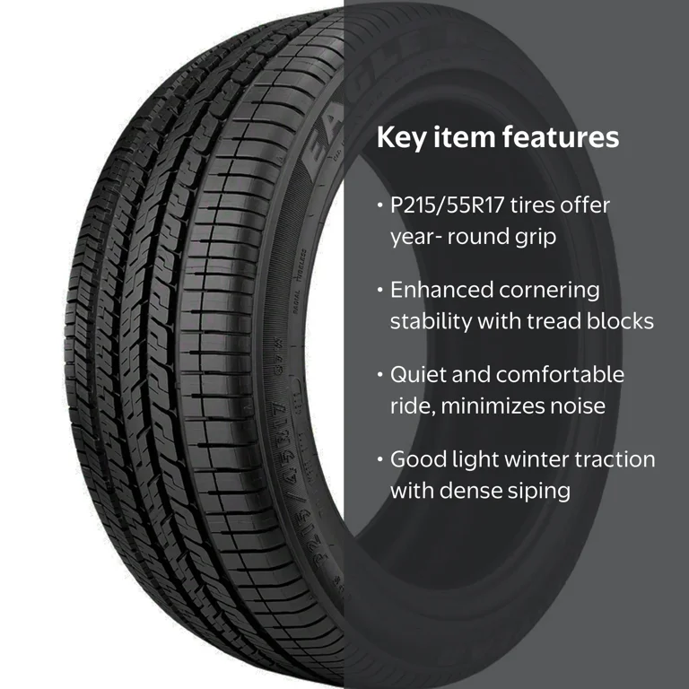 Goodyear, All-Season Tire, P215/55R17 93V, Touring Performance