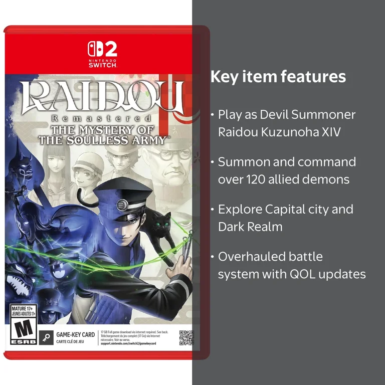 RAIDOU Remastered: The Mystery of the Soulless Army, Nintendo