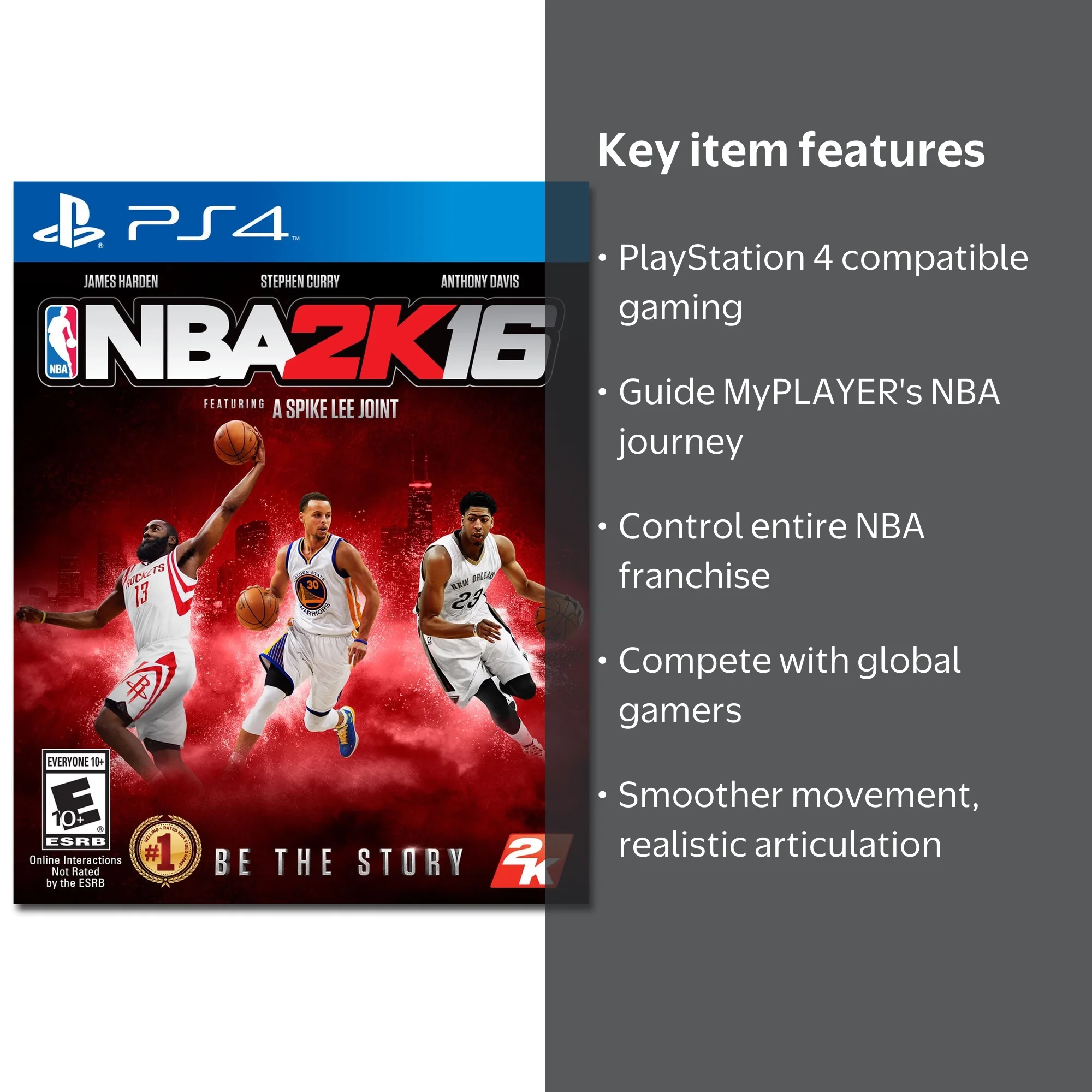 NBA 2K16 , 2K, PlayStation 4, 886162551235 - Walmart.com