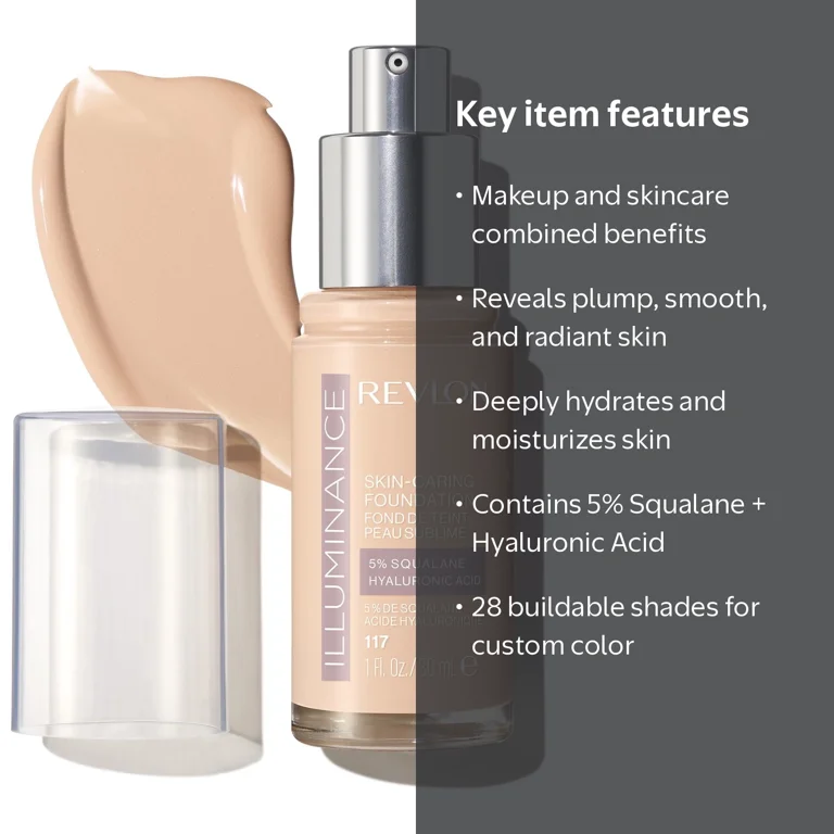 Revlon, RV Ill Liquid Foundation, 1 fl oz, Light Beige - Walmart.com