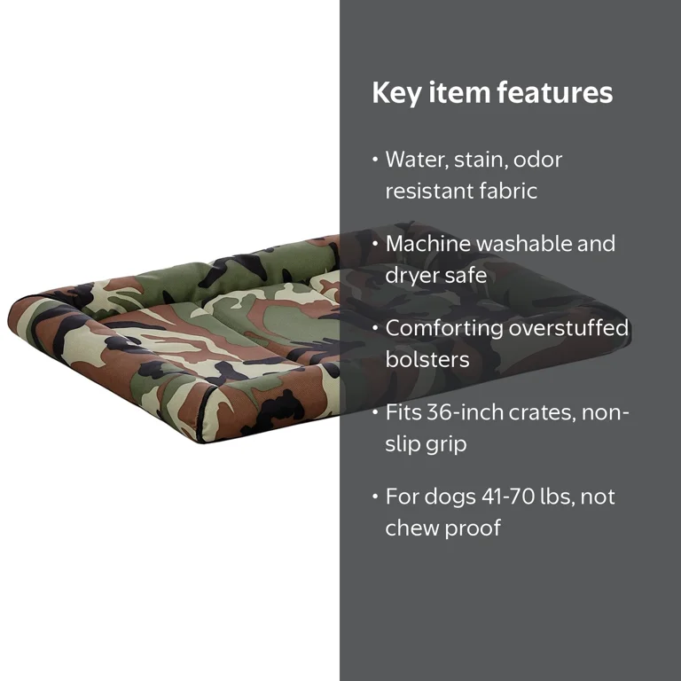 Midwest Homes for Pets Ultra-Durable QuietTime Maxx Dog Bed Fits a