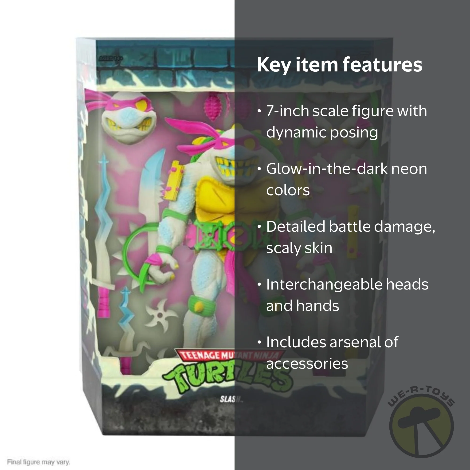 Super7 Teenage Mutant Ninja Turtles Ultimates! Glow-in-the-dark