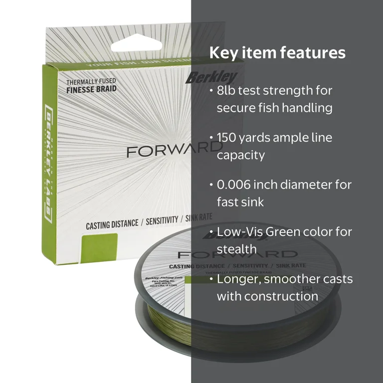 low vis braided fishing line Reaction Tackle - NO FADE Low-Vis Green pending construction of 8 fibres (7 HMPE Dyneema plus 1 Patent Pending GORE Performance Fibre) and 32 weaves (pics) per inch Vicious Panfish Hi-Vis Yellow Braided