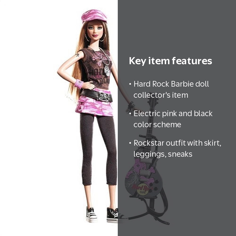 Hard Rock Barbie Doll Pink Label 2006 Mattel K7906 - Walmart.com